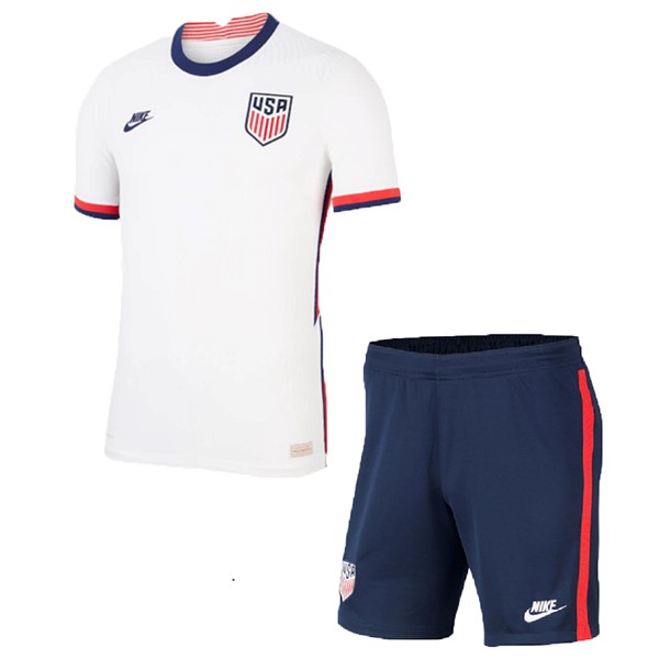 Camiseta Estados Unidos 1ª Niños 2020 Blanco